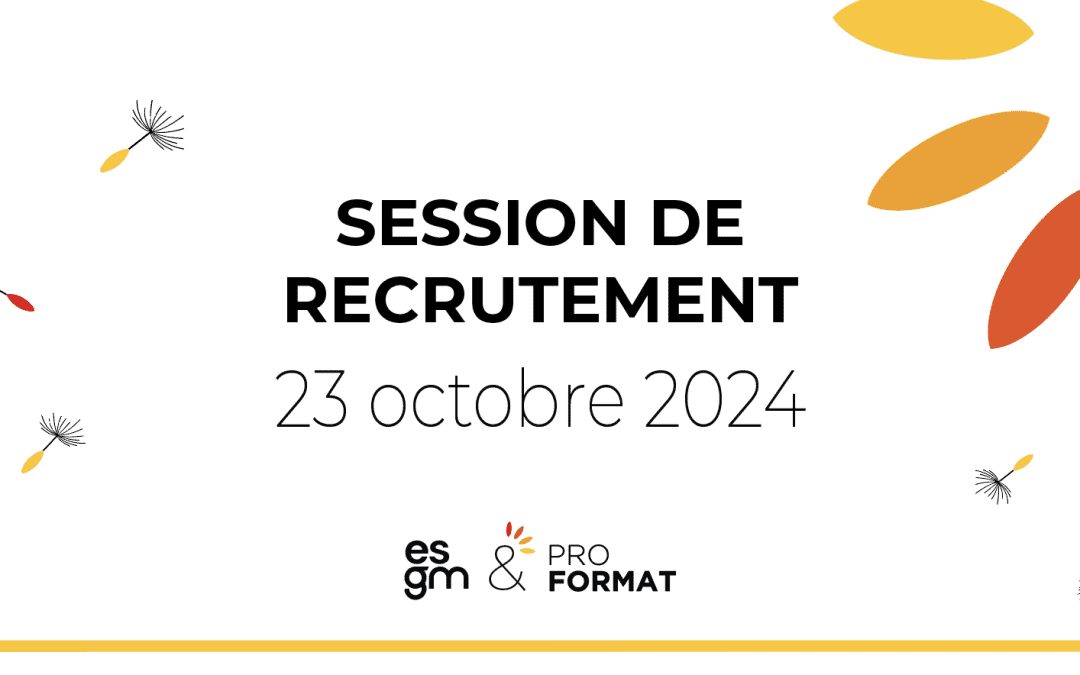 Session de recrutement : mercredi 23 octobre