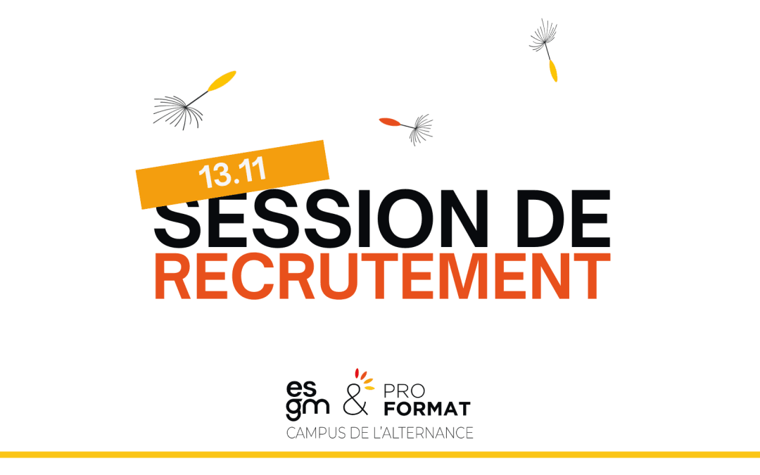 Session de recrutement : mercredi 13 novembre