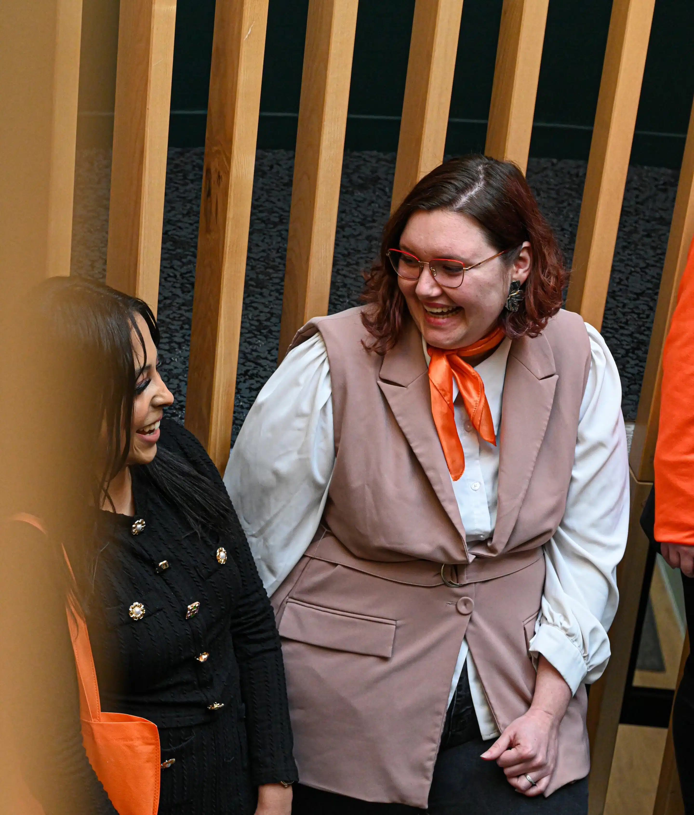 Nos ambassadrices lors d'une séance photo dans notre école de commerce à Mulhouse