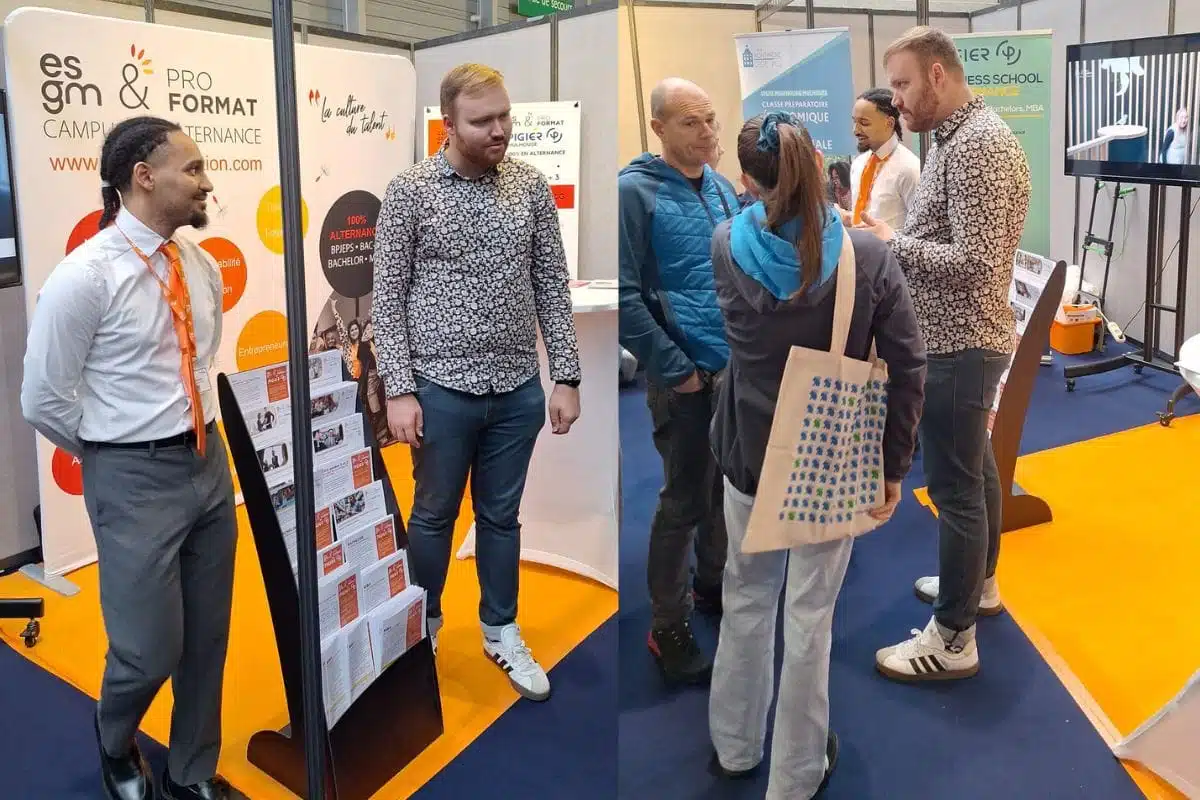 Nos étudiants présents au salon Studyrama pour représenter notre école Mulhouse. Un moment d’échange et de découverte pour présenter nos formations et accompagner les futurs candidats dans leur orientation.