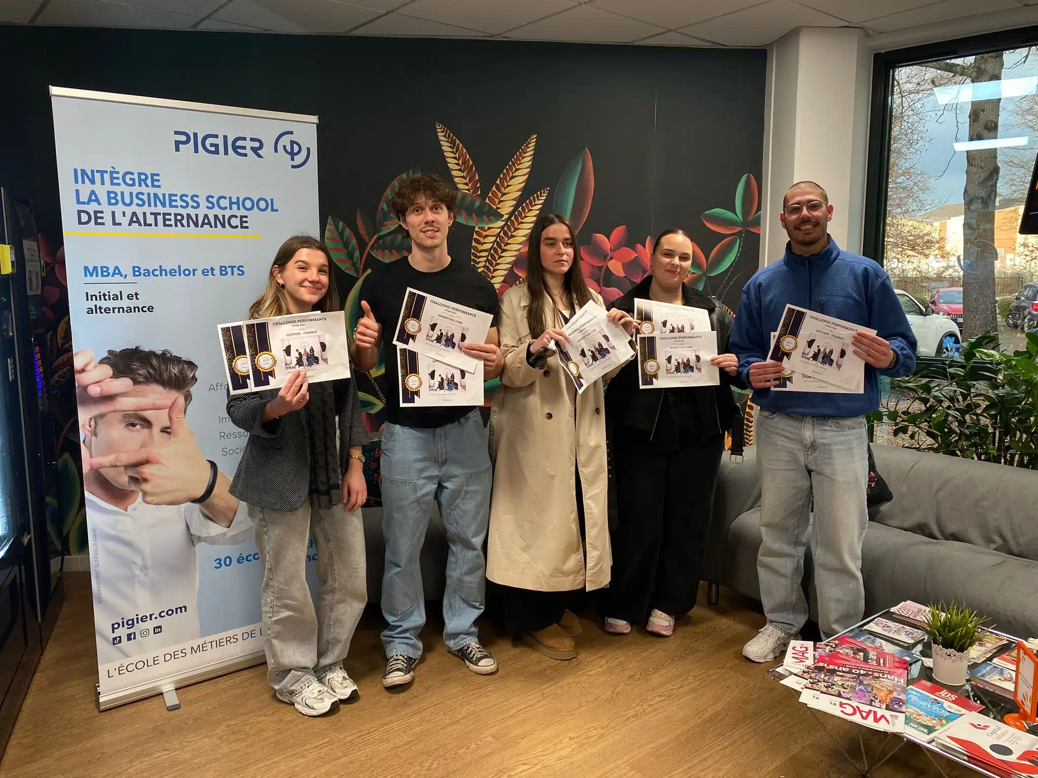 Groupe d'étudiant du challenge performance