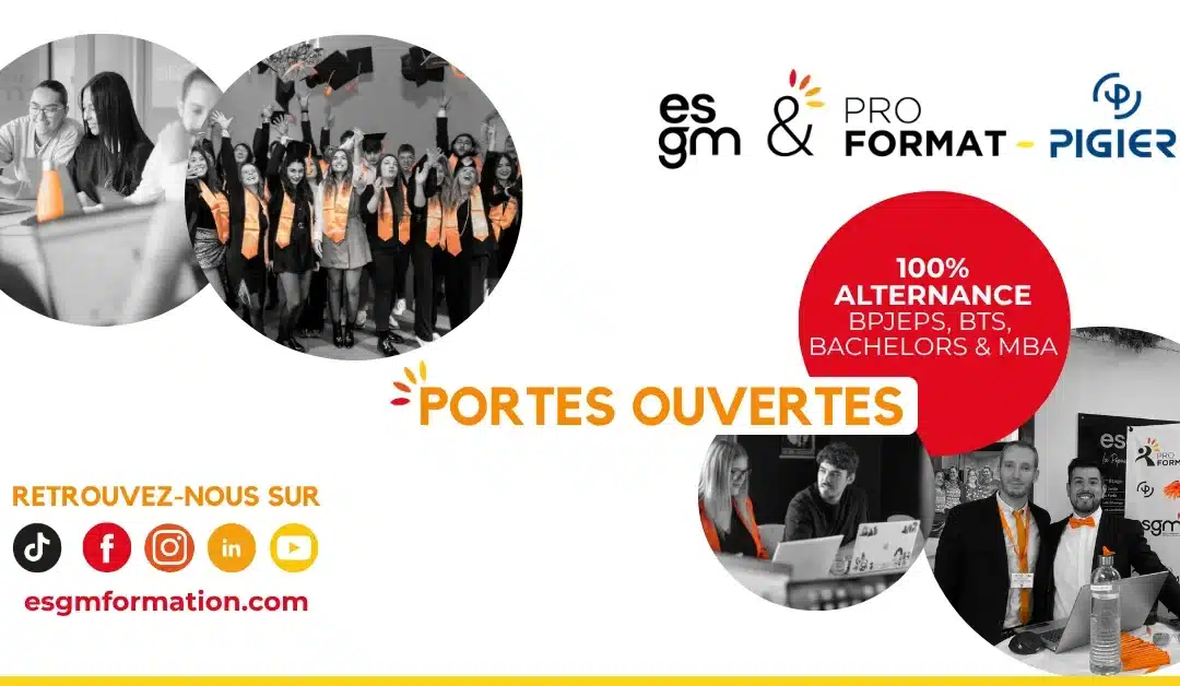 Rentrée alternance 2026 : Portes Ouvertes à l&rsquo;ESGM & Proformat Pigier